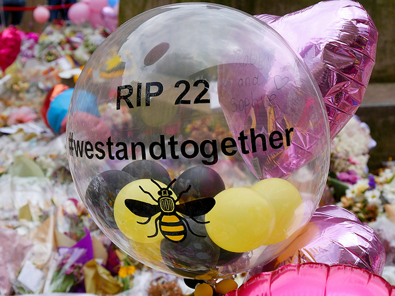 Manchester Arena Attack St Anns Square Balloons